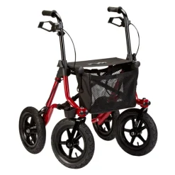 Taima XC rollator - med store luftfyldte hjul