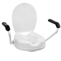 Toiletforhøjer med armlæn og låg