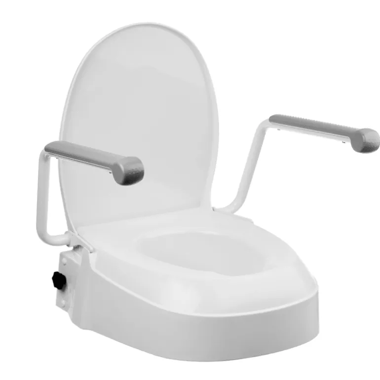 Toiletforhøjer med indstillelig sædehøjde