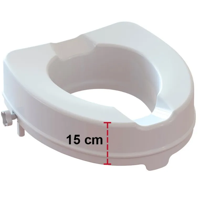 Toiletforhøjer uden låg, 15 cm